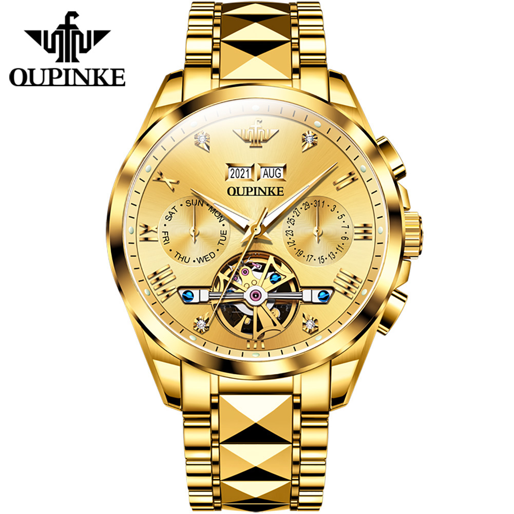 Oupinke 3186 Luxury Brand Watches Men Automatic Mechanical Watch Waterproof Wrist Watches For Man  70022