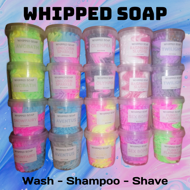 WHIPPED SOAP - WASH - SHAVE - SHAMPOO - LSH, UNICORN
