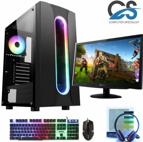 Window 11 Gaming PC Computer Bundle Intel Core i5 16GB 120GB SSD 500GB 2GB GT730