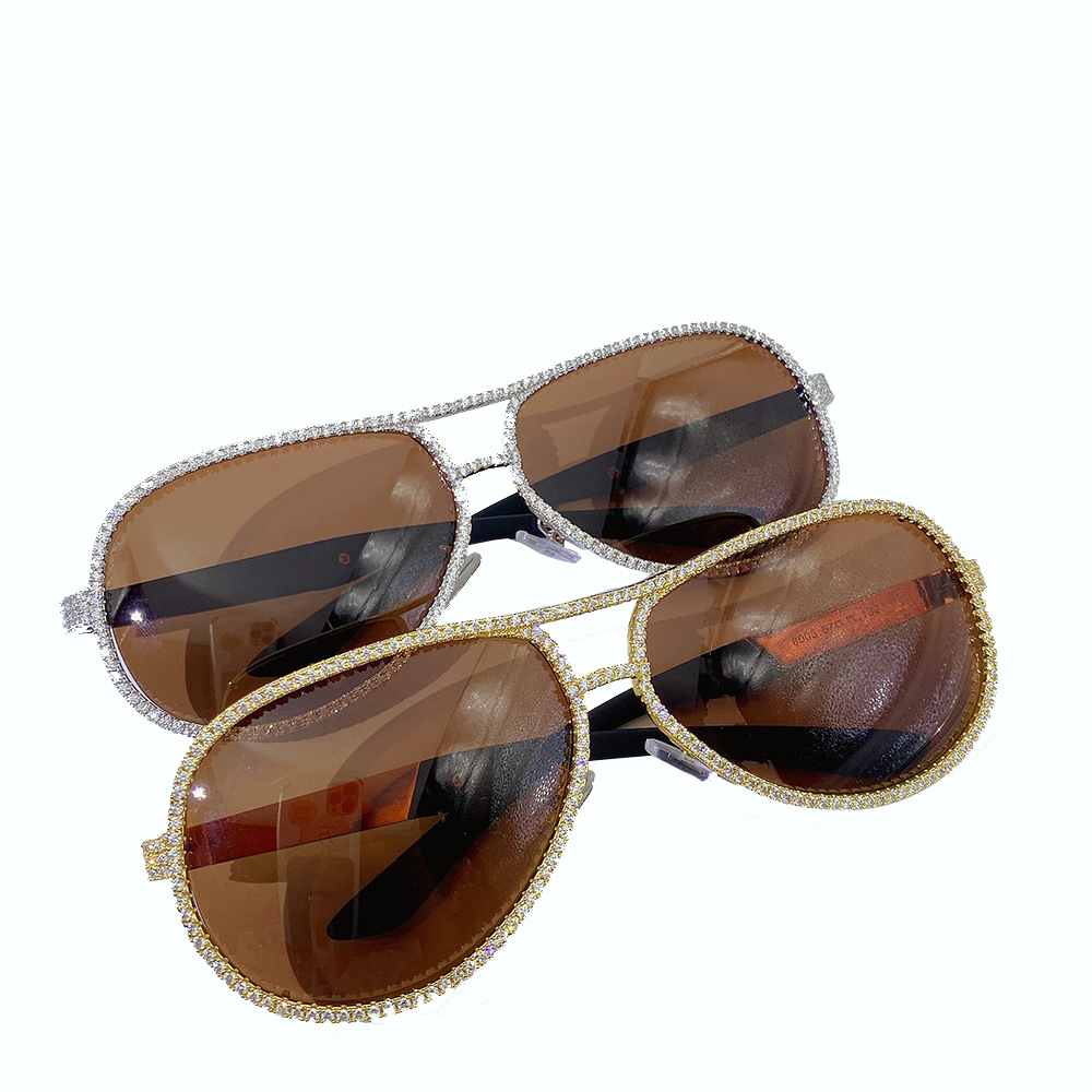 dust down Luxury glasses Fashion Ladies women men diamond gemstone zircon Party hiphop Sunglasses glasses eyewear 70063