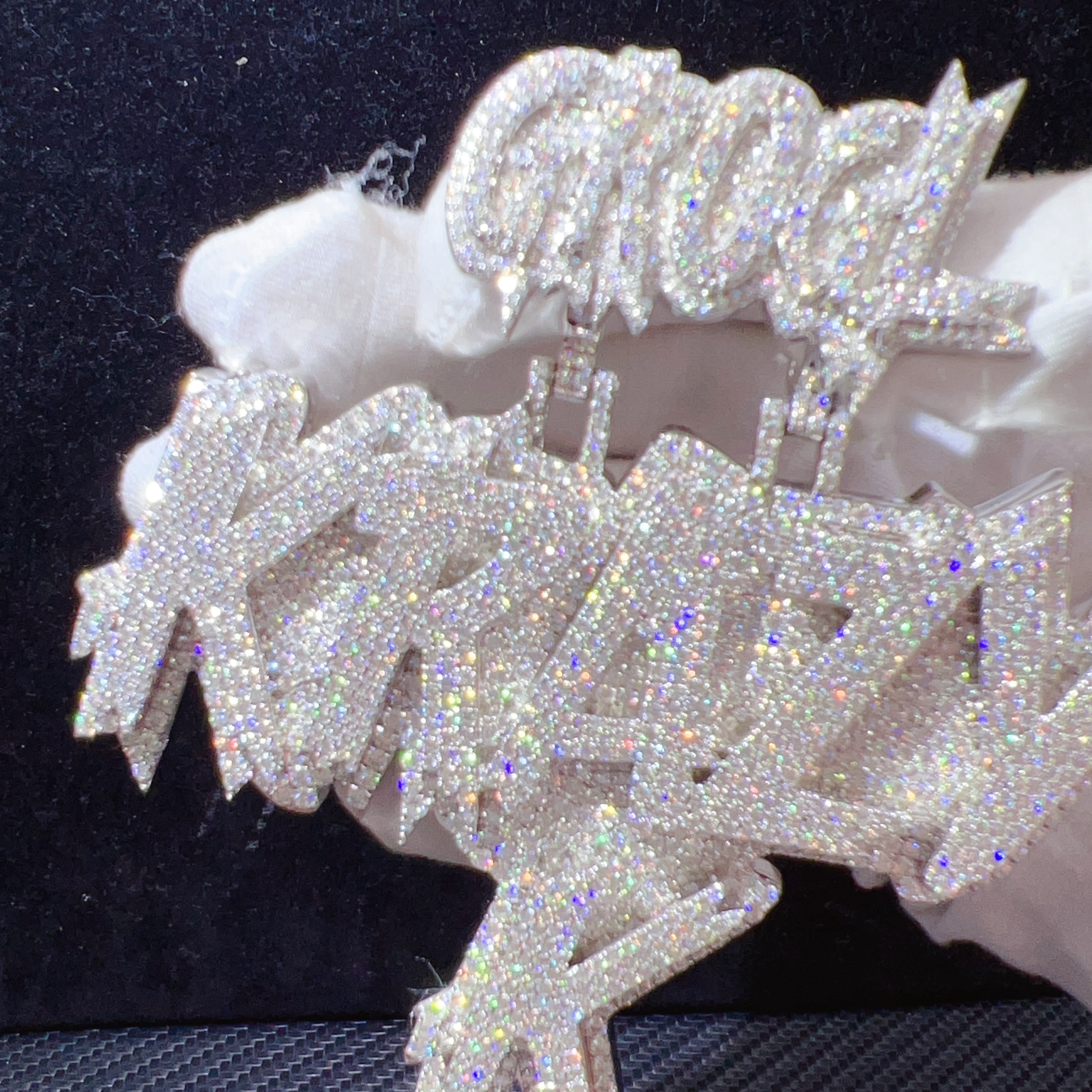 Luxury Custom Necklace Letter Pendant Sterling Silver 925 VVS Moissanite Hip Hop Jewelry Iced Out Diamond Pendant 70031