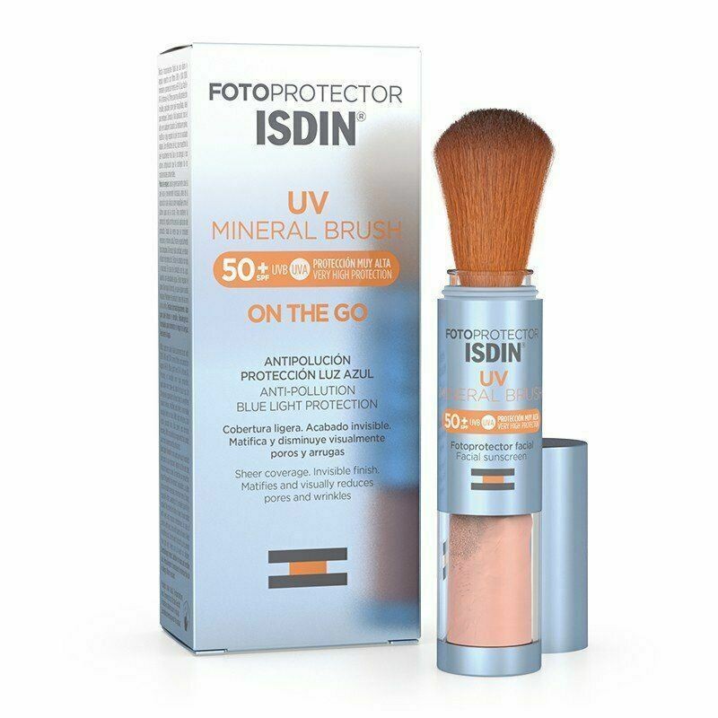 ISDIN Fotoprotector UV Mineral Brush SPF 50 on The Go Reduces Pores Wrinkles 2g