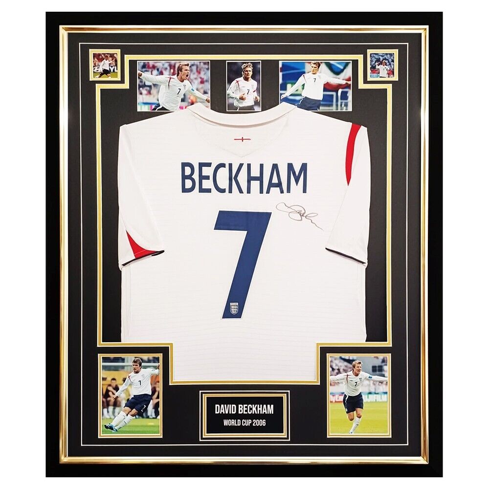 Signed David Beckham Shirt Framed - World Cup 2006 Autograph +COA
